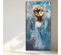 Gbwzz Donne di Grandi Dimensioni Indietro Dipinte a Mano Quadri Dipinti ad Olio Astratti su Tela Modern Home Wall Painting,50x100cm