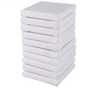 GBYUHAIJUN Tela per Dipingere,Tele Piccole per Dipingere 10Pcs/Set 15 Centimetri Bianco Blank Art schede Mini Stretched su Tela Artista Consiglio Pittura della Vernice Legno+Cotton per opere d'Arte