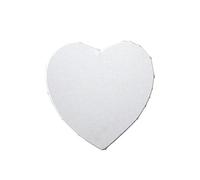 GBYUHAIJUN Tela per Dipingere,Tele Piccole per Dipingere 1pc Bianco Art Boards a Forma di Cuore a Tela incorniciato per Pittura ad Olio Acrilico Acquerello a(20 cm)