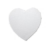 GBYUHAIJUN Tela per Dipingere,Tele Piccole per Dipingere 1pc Bianco Art Boards a Forma di Cuore a Tela incorniciato per Pittura ad Olio Acrilico Acquerello a(30cm)