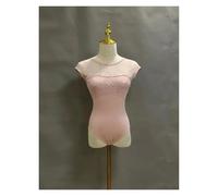 GBZIJIE Body Danza Classica Donna Elasticità Body da Danza Classica for Adulti, con Stampa Ricamata, for Allenamento, for, for Donne, for Squadra di e Ginnastica(C,Smail)