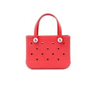 GBZIJIE Borsa Mare Donna Antisabbia Mini borsa da spiaggia in gomma for bambini, taglia XL, LM, EVA, impermeabile, estiva, la spesa donna(Red,L)