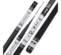 GBZIJIE Canna da Pesca Telescopica,Fishing Rod Portatile Extra Long Alta in Fibra di Carbonio telescopica Power Pole Mano Canna da Pesca 3.6M-10M Acqua Dolce Feeder Rod Stick Punta Ricambio(5.4m)