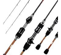 GBZIJIE Canna da Pesca Telescopica,Fishing Rod Portatile Rod 1.8m .68m0.8-5g Ultralight for Canne Ultra Light Casting Canna da Pesca(1.68 S Orange 2TIPS)