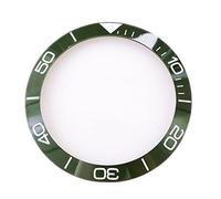 GBZIJIE Orologi Bezel Coperchio,Ghiera Orologio 38.7mm Inserto luminoso in ceramica in 41mm quadrante orologio viso nero blu verde sostituire gli accessori(Green)