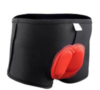 GBZIJIE Pantaloncini Ciclismo Uomo Confortevole Pantaloncini da Ciclismo Intimo in Mesh Traspirante MTB Antiurto con Imbottitura in Gel 5D Uomo Intimo for Bicicletta(Sponge Red,XXL)