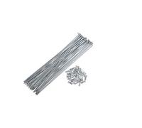 GBZIJIE Raggi di Ruota per Bicicletta 6 pz 14G J Bend Raggi in Acciaio for Bicicletta 200mm 203mm 205mm 210mm 213mm 215mm 220mm 225mm Ciclo con Capezzoli Ottone(36pcs-205mm)