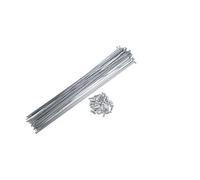 GBZIJIE Raggi di Ruota per Bicicletta 6 pz 14G J Bend Raggi in Acciaio for Bicicletta 200mm 203mm 205mm 210mm 213mm 215mm 220mm 225mm Ciclo con Capezzoli Ottone(36pcs-277mm)