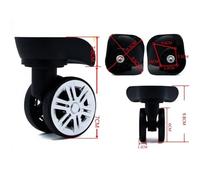 GBZIJIE Ruote Trolley Ricambio Leggero 2 paia di ruote for trolley A09 A57, silenziose girevoli sinistra e destra, fai da te, parti ricambio valigie(Rose Gold)