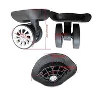 GBZIJIE Ruote Trolley Ricambio Leggero 2 paia di ruote for trolley A09 A57, silenziose girevoli sinistra e destra, fai da te, parti ricambio valigie(Bronze)