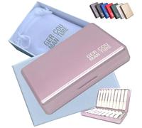 GC Custodia Accessoria Premium Compatibile con IQOS Terea Iluma Prime o. Heets One Duo 3 Originals Kit Custodia da Ricamo in Alluminio Rosa