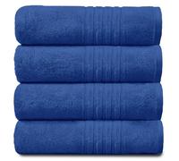 GC GAVENO CAVAILIA Blu Gaveno Cavailia-Asciugamani in 100% Cotone Naturale, Spesso, Assorbente, 450 g/m², Confezione da 4, Colore, Hand Towel (50x80 Cm), 4 unità
