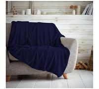 GC GAVENO CAVAILIA Coperta di lusso per divano letto a nido d'ape, facile da pulire, super morbida e calda, a nido d'ape, blu navy, 150 x 200, 651253