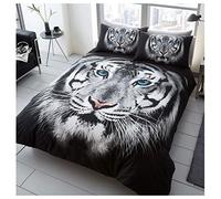 GC GAVENO CAVAILIA Easy Care - Set copripiumino 3D con stampa forestale, morbido e confortevole, per letto singolo, motivo: safari