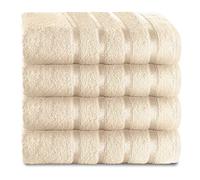 GC GAVENO CAVAILIA Gaveno Cavailia-Asciugamani Kensington in Cotone Egiziano Spesso Assorbente, 500 g/m², Confezione da 4, Colore: Panna, Crema, Hand Towel (50x80 Cm), 4 unità
