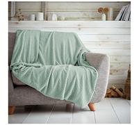GC GAVENO CAVAILIA Lancio Coperta per Divano Letto a Forma di Popcorn Miele, Facile da Pulire, Super Morbida e Calda, Flanella, Uovo di Anatra, 200X240