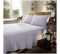 GC GAVENO CAVAILIA Lenzuolo con angoli in flanella di lusso, in 100% cotone spazzolato, facile da pulire, morbido e confortevole, colore viola, per letto singolo