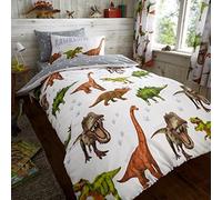 GC GAVENO CAVAILIA Letto Rotante Singolo, Policotone Cotone, 50% Poliestere, Set Copripiumino con Dinosauri