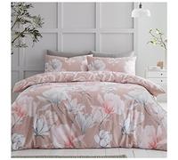 GC GAVENO CAVAILIA Lussuoso copripiumino con motivo floreale, reversibile, per letto singolo, morbido e accogliente, con stampa floreale, rosa fard