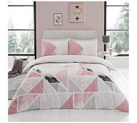GC GAVENO CAVAILIA Mila Set di Copripiumino in Policotone, federe per Letto Traspiranti di Facile Manutenzione, Cotone, 50% Poliestere, Rosa, Doppio