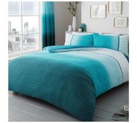 GC GAVENO CAVAILIA Set copripiumino in policotone, super morbido, reversibile, in misto cotone, colore: verde acqua, misura king size