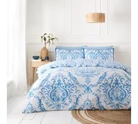 GC GAVENO CAVAILIA Set copripiumino singolo (150 x 200 cm) | Biancheria da letto reversibile | Set di biancheria da letto singolo in policotone | Copripiumino lavabile | Blu