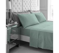 GC GAVENO CAVAILIA Set di 4 lenzuola in flanella per letto king size, 100% cotone spazzolato, lenzuolo con angoli con 2 federe, di facile manutenzione, lavabili in lavatrice