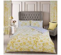 GC GAVENO CAVAILIA Set di biancheria da letto con copripiumino di lusso, motivo geometrico, floreale, in policotone, ocra, king size