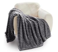 GC GAVNO CAVAILIA - Coperta in pile morbida e soffice per divani, letto, divano, extra calda, grande, facile da pulire, anallergica, matrimoniale, 150 x 200 cm, antracite