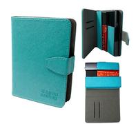 GC German Couture - Custodia compatibile con IQOS ILUMA ONE, I ONE, TEREA o DELIA Sticks e accessori, mini bicchieri da ricamo, colore turchese