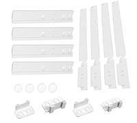 GC GLOBALCOMMERCE 4 Guide Porta Frigorifero da Incasso Universale, Bianco, Kit
