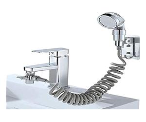 GC GLOBALCOMMERCE Doccetta per Lavandino, Doccino per Bidet Kit, Bagno, Deviatore Rubinetto Lavabo, Perfetto per Pulire o Lavare Animali Domestici