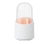 GC GLOBALCOMMERCE Organizer Portapennelli Trucco con Base Girevole a 360° | Portatrucco con Scomparti e Coperchio Trasparente