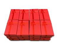 GC GLOBALCOMMERCE Scatole Regalo Gioielli Colorate per bracciali anelli collane orecchini 24 pezzi Rosso