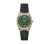 Gc Orologio analogico 'Coussin Sleek' oro rosé / verde scuro / trasparente Donna Gc One Size