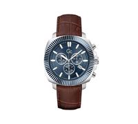 Gc Orologio analogico 'Flair Coussin' blu / marrone / argento Uomo Gc One Size blu / marrone / argento