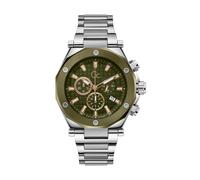 Gc Orologio analogico 'Legacy' verde / argento Uomo Gc One Size verde / argento