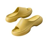 gC7aHx8 Bagno Ciabatte casual alla moda, sandali da doccia for donna, leggere, imbottite, con suola spessa, for interni ed esterni Pantofole da casa(Yellow,Alpha Medium)