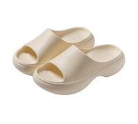 gC7aHx8 Bagno Ciabatte casual alla moda, sandali da doccia for donna, leggere, imbottite, con suola spessa, for interni ed esterni Pantofole da casa(Beige,Alpha Medium)