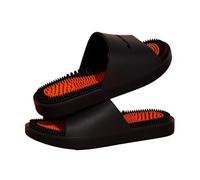 gC7aHx8 Bagno Ciabatte da massaggio for uomo, morbide e comode, antiscivolo, for l'estate, for la casa, il bagno, piscina palestra Pantofole da casa(Nero,Alpha Small)