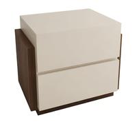 gC7aHx8 Camera da letto Comodino con doppio cassetto da terra for l'organizzazione dello stoccaggio della camera letto Moderno(Bruin,Piccolo)