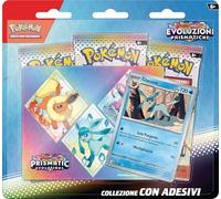 Pokémon GCC - Collezione con Adesivi Glaceon | Evoluzioni Prismatiche