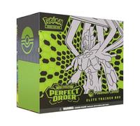 GCC Pokemon: Mega Evolution-Perfect Order Pokemon Center Elite Trainer Box | PO PKC ETB | Promo esclusivo Tyrunt | 11 buste booster