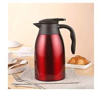 GCCSSBXF Caraffa termica in acciaio inox - caffettiera da 2 litri con coperchio, dispenser isolato a doppia parete per 24 ore di ritenzione del calore - ideale per tè, acqua e molto altro ancora