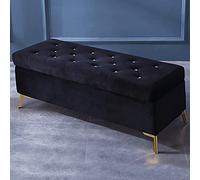 GCCSSBXF Panca ottomana di lusso con bottoni di cristallo,Panca imbottita in velluto della fine del letto,Mobili decorativi moderni soggiorno poggiapiedi panca scarpe ingresso