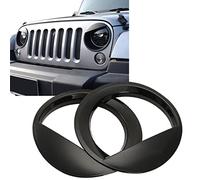 GCcv Faro Sopracciglio, Copertura del Sopracciglio Palpebra Anteriore Anteriore Sopracciglia per Wrangler JK 2007-2017 Adesivo Decorativo per Fanale,B-style-2pcs