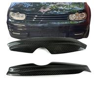 GCcv Faro Sopracciglio, Copertura del Sopracciglio Palpebra Anteriore Sopracciglia in Fibra di Carbonio per Golf 4 MK4 IV 1999-2004 Adesivo per Fanale Auto
