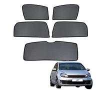 Tendine Parasole Auto Bambini Parasole per Finestrini Laterali per Golf 6 Mk6 2008-2013 Tendine Parasole Protezione UV Tende Magnetiche Nero,5PCS