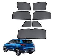 GCcv Tendine Parasole Auto Bambini Parasole per Finestrini Laterali per Kadjar 2015-2022 Tendine Parasole Protezione UV Tende Magnetiche Nero,7PCS