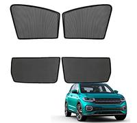 GCcv Tendine Parasole Auto Bambini Parasole per Finestrini Laterali per T-Cross 2018-2023 Tendine Parasole Protezione UV Tende Magnetiche Nero,Front-Window+Rear-window-4PCS